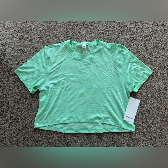 NWT lululemon Swiftly High-Low Cropped Short-Sleeve Shirt - Picture 3 of 6